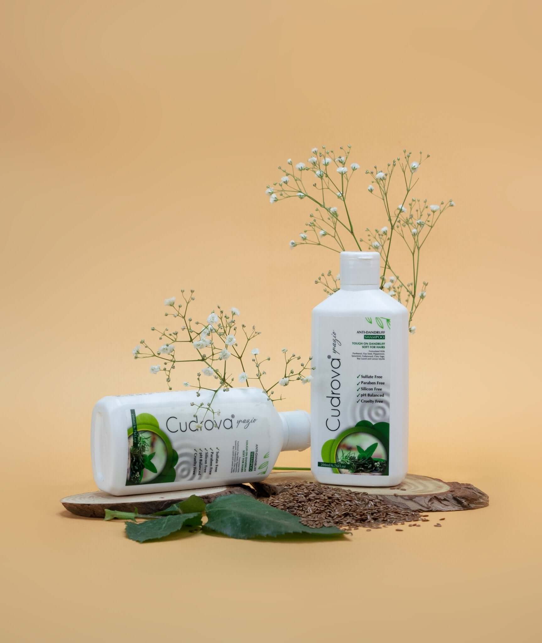 Anti - Dandruff Shampoo – Sulfate, Silicone & Paraben - Free for All Hair Types - Cudrova Spazio Skin & Hair Care